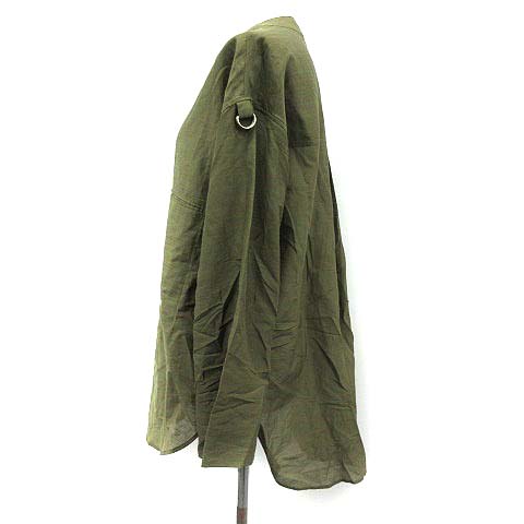 ヘルムートラング HELMUT LANG シャツ ブラウス ノーカラー 長袖 
