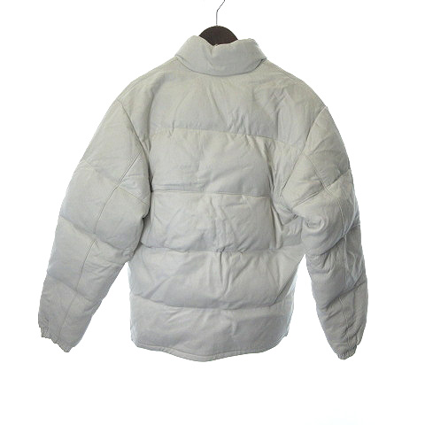 ショット SCHOTT レザーダウンジャケット 36 白 ホワイト /MF 7 ○D 