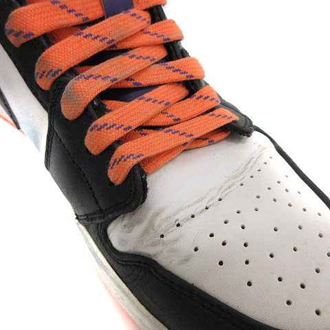 P*P様 Nike Air Jordan ハイカットシューズ 紫/オレンジ ナイキ NIKE AIR JORDAN スニーカー ハイカット 27 白 紫