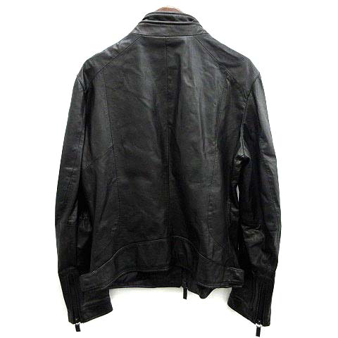 EMPORIO ARMANI ブラックレザージャケット EMPORIO ARMANI ブラックレザージャケット 48 楽天市場】エンポリオ