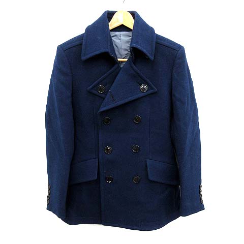 ケント&カーウェン KENT&CURWEN ピーコート Pコート ショート ウール S 