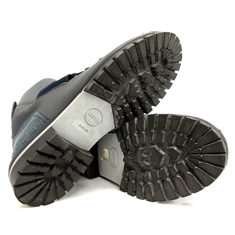 ランバン LANVIN ハイカットスニーカー ムートン 10 黒 ブラック /MF36 