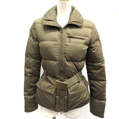 ラルフローレン RALPH LAUREN ダウンジャケット ベルト付き 7 カーキ 