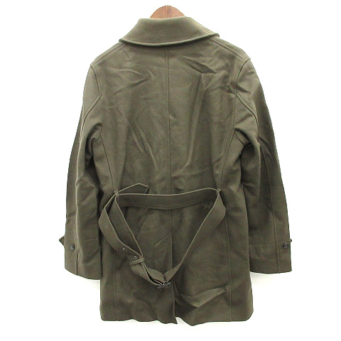 マッキントッシュ MACKINTOSH ロングコート ダブル ウール 36 カーキ 