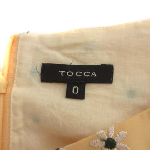 TOCCA トッカ　レースノースリーブワンピース　イエロー　4 266404-01.jpg