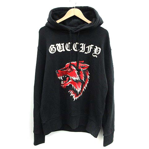 グッチ GUCCI 18SS パーカー スウェット プルオーバー 長袖 ウルフ 
