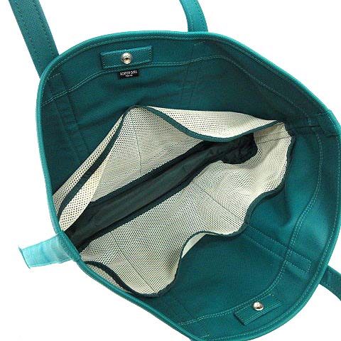 PORTER GIRL キャンバストートバッグ　Lサイズ　大容量　緑　グリーン ポーター PORTER GIRL トートバッグ キャンバス 生成り グリーン