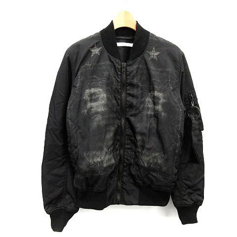 ジバンシィ GIVENCHY MA-1 ジャケット ブルゾン ジップアップ 46 黒 