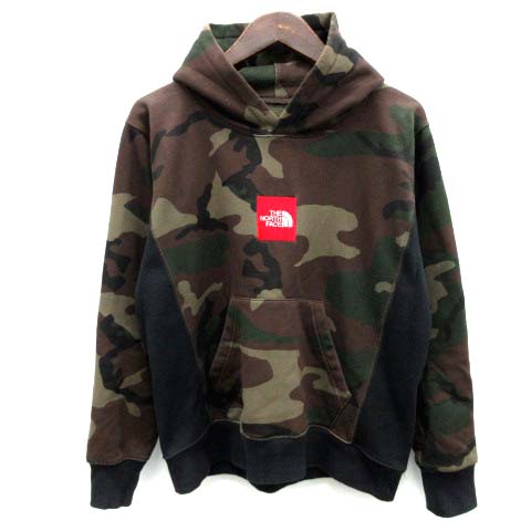 ザノースフェイス The North Face パーカー プルオーバー 迷彩柄 カモフラ M 茶 ブラウン カーキ Ntr Ek メンズ 081 ベクトルパーク