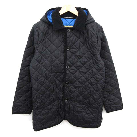 トラディショナルウェザーウェア Traditional Weatherwear キルティングジャケット 中綿 フード 42 黒 ブラック Kh メンズ 081 ベクトルパーク
