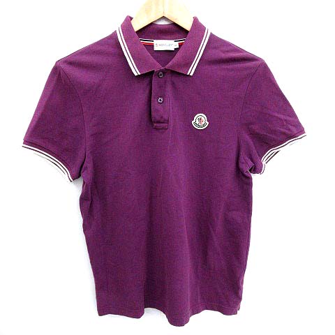 モンクレール Moncler ポロシャツ 半袖 紫 パープル S Q9 メンズ 081 ベクトルパーク