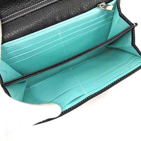 ティファニー TIFFANY & CO. 長財布 二つ折り ショルダー チェーン 