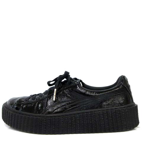 プーマ Puma Creeper Fenty Puma By Rihanna Monkey Time Wrinkled Patent 厚底 スニーカー 26 5 黒 G 081 ベクトルパーク プーマ Puma Creeper Fenty Puma By Rihanna Monkey Time Wrinkled Patent 厚底 スニーカー 26 5 黒 G 081 ベクトルパーク