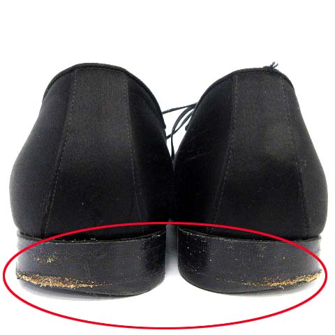 ドルチェ&ガッバーナ ドルガバ DOLCE&GABBANA シューズ サテン 靴 9 黒