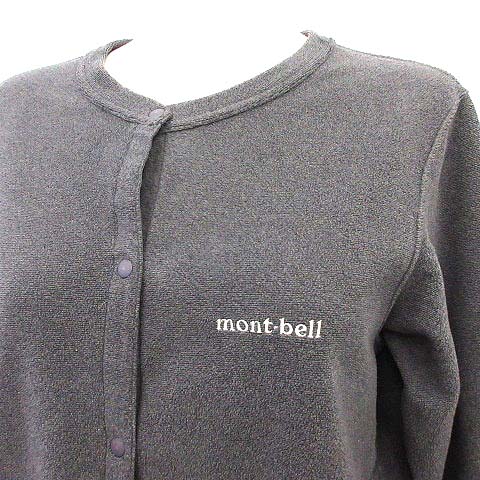 モンベル Montbell インナーフリース シャツ スナップボタン L グレー