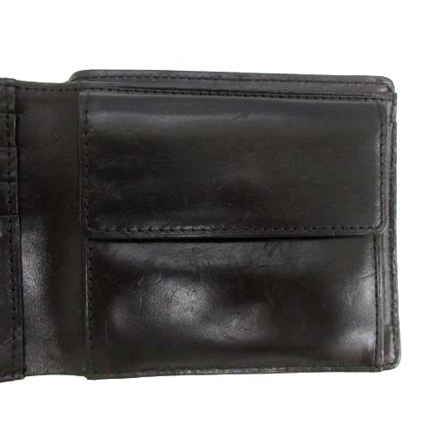 Vivienne Westwood、早い者勝ち！レザー製黒色二つ折り財布 ヴィヴィアンウエストウッド Vivienne Westwood 二つ折り財布