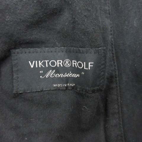 ヴィクター&ロルフ VIKTOR&ROLF スプリングコート 46 黒 ブラック /TK 