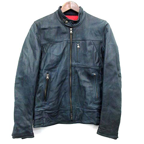 ミノトール MINOTAUR レザージャケット ライダース シングル 牛革 S 