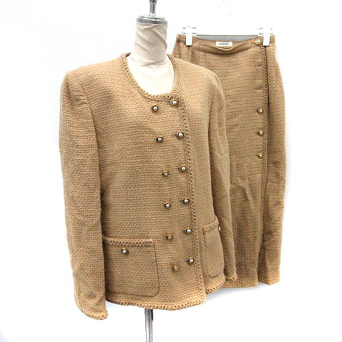 インゲボルグ INGEBORG セットアップ 上下 ジャケット スカート ウール  