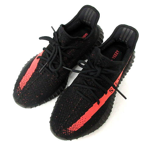 アディダス adidas YEEZY BOOST 350 V2 スニーカー ローカット 26.5 黒 