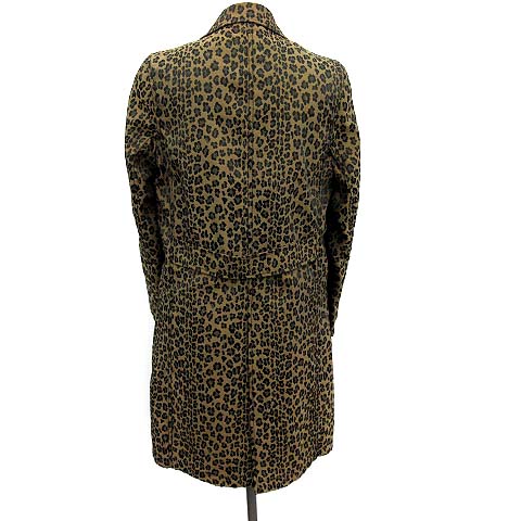 フェンディ FENDI チェスターコート ロング ヒョウ柄 レオパード 中綿  