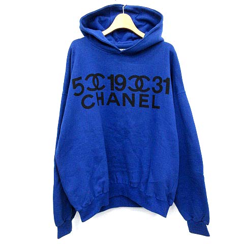 シャネル CHANEL ヴィンテージ パーカー スウェット 裏起毛 プル 