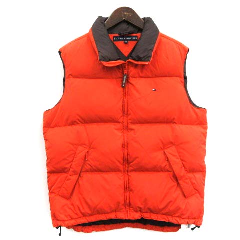 トミーヒルフィガー TOMMY HILFIGER ダウンベスト S/P オレンジ /TK 
