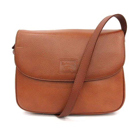 バーバリーズ Burberrys ショルダーバッグ レザー 茶 ブラウン /KH ○D  