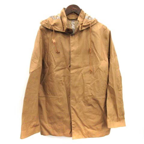 エンポリオアルマーニ EMPORIO ARMANI スプリングコート フード 48 茶  