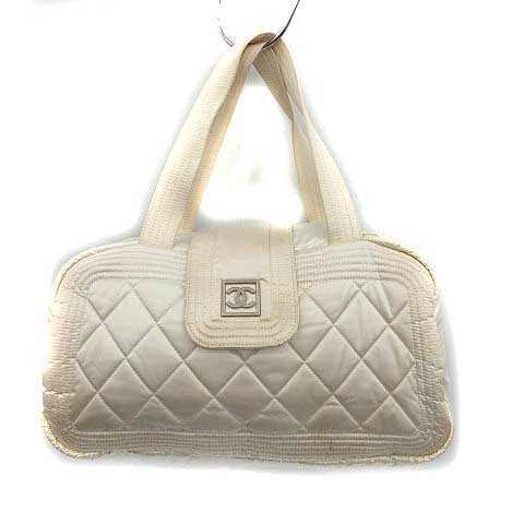 シャネル CHANEL スポーツライン ハンドバッグ ボストン キルティング 