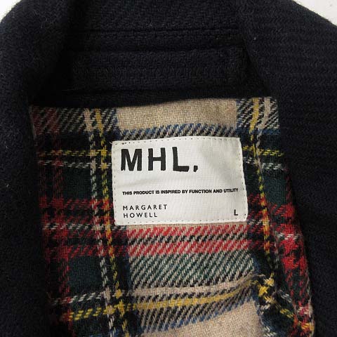 MHLマーガレットハウエル＊ピーコート　ウール　ネイビー　S マーガレットハウエル MHL. ピーコート Pコート ショート ウール