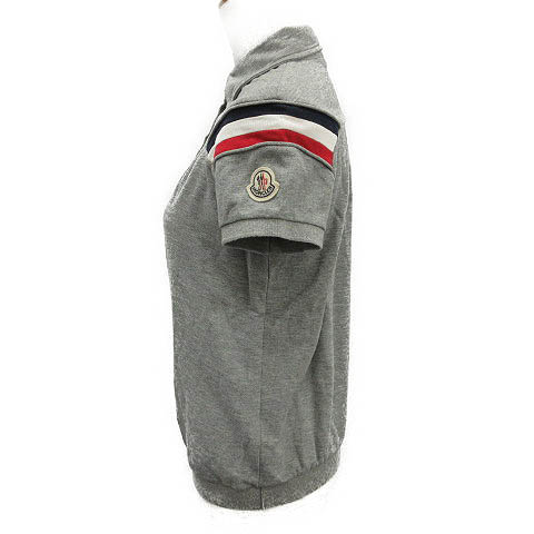 MONCLER グレー ポロシャツ S グレー ポロシャツ : Tシャツ＆ポロシャツ 向けの メンズ