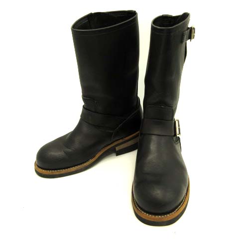 ホーキンス Hawkins エンジニアブーツ レザー 7E 黒 ブラック GT-4045W  