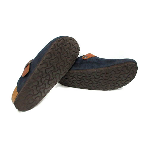 ビルケンシュトック BIRKENSTOCK ボストン サンダル スエード 24.5 紺