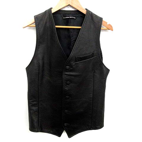バックボーン BACK BONE CLASSIC ベスト ジレ カウレザー M 黒 