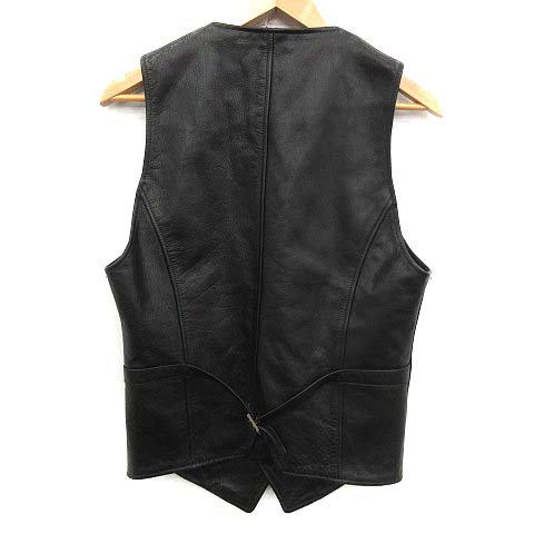 バックボーン BACK BONE CLASSIC ベスト ジレ カウレザー M 黒 