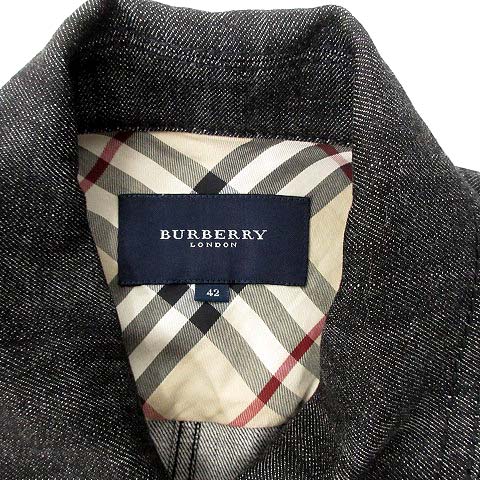 BURBERRY LONDON 黒デニムジャケット 42 BURBERRY LONDON デニム