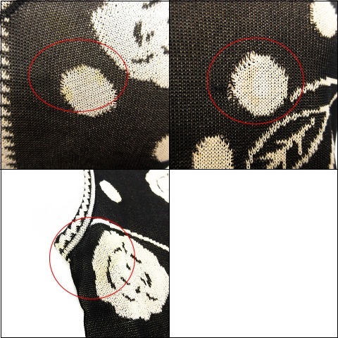 シャネル CHANEL 02P ニット セーター ノースリーブ Vネック カメリア