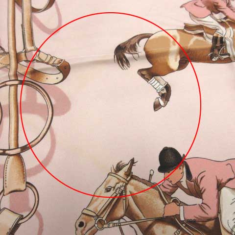 エルメス HERMES スカーフ カレ90 JUMPING 乗馬 シルク ピンク