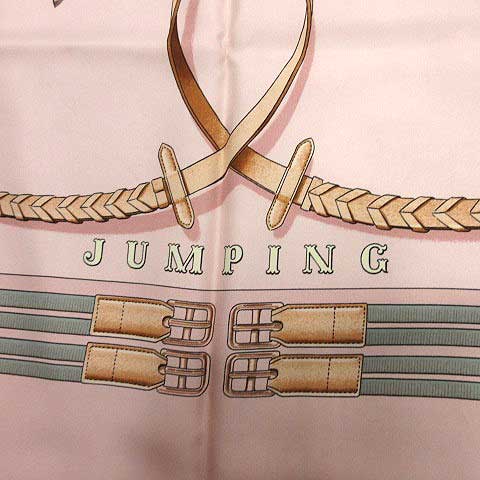 HERMES エルメス スカーフ　カレ90　乗馬　ジャンピング　シルク エルメス スカーフ カレ90 JUMPING ベージュ SILK100% | 東京