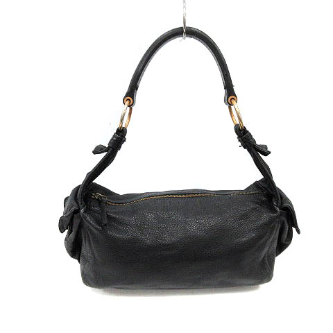 ミュウミュウ miumiu バッグ ワンショルダー ハンド レザー 黒
