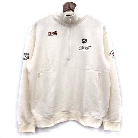 パーリーゲイツ PEARLY GATES スウェット ハーフジップ  