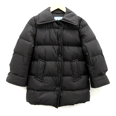 PRADAレディース　ダウン　40 プラダ PRADA ジャケット ダウン 40 黒 ブラック /MF □KRB