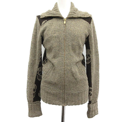 ヒステリックグラマー HYSTERIC GLAMOUR ニットジャケット ジップ 