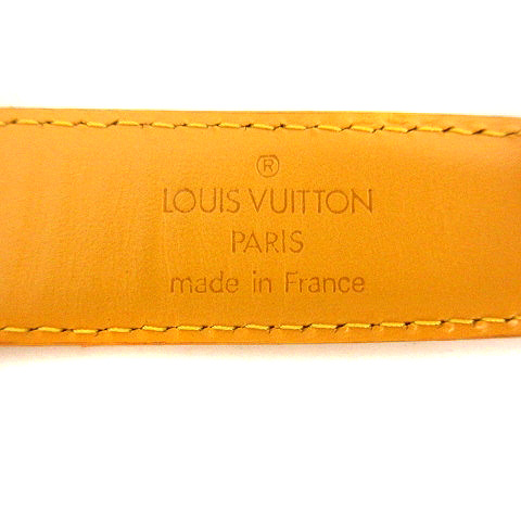 レディース　ルイヴィトン　LOUIS VUITTON  レザー　ベルト　黄色 ルイヴィトン LOUIS VUITTON ベルト エピ レザー 34 黄 イエロー