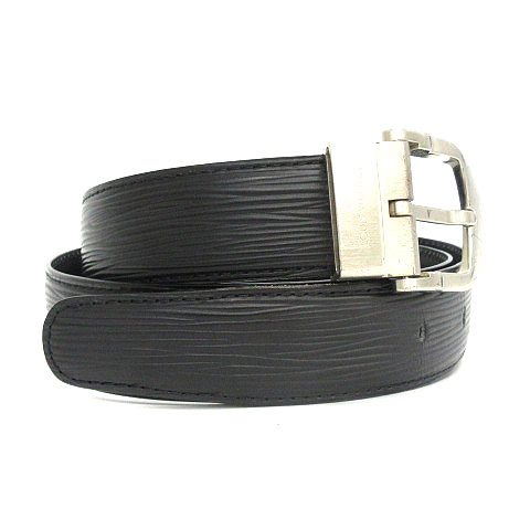 ルイヴィトン LOUIS VUITTON ベルト エピ レザー 44 ノワール 黒 