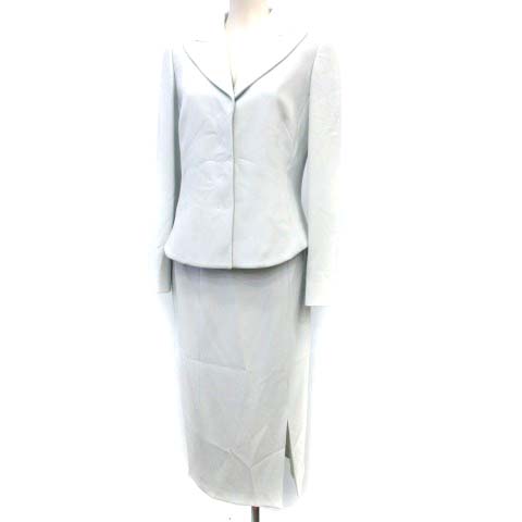 マックスマーラ Max Mara スーツセットアップ ジャケット スカート 42 水色 G レディース 081 ベクトルパーク