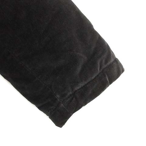 COMME des GARÇONS SHIRT ベロア中綿ブルゾン S ブラック コムデギャルソンシャツ COMME des GARCONS SHIRT ジャケット 中綿