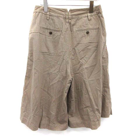 誕生日プレゼント パドカレ pas de calais ガウチョパンツ クロップド 38 ベージュ パンツ