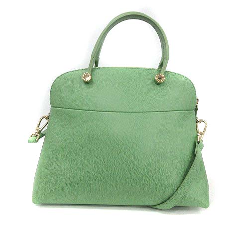 フルラ FURLA ハンドバッグ ショルダー 2WAY パイパー M レザー 緑 